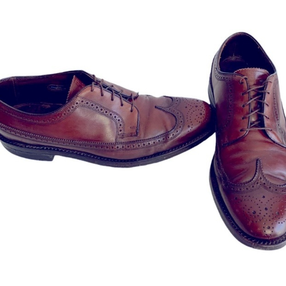 Florsheim Classic Brown Leather Men's Shoes Sz 11 - Picture 3 of 9